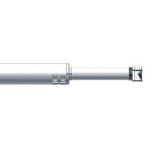 Коаксиальная труба с наконечником диам. 60/100 мм, общая длина 1100 мм, выступ дымовой трубы 350 мм - антиоблединительное исполнение 